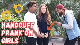 Tie Hancuff Prank on Girls 