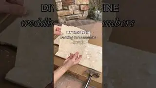 DIY TRAVERTINE | wedding table numbers (part 2) #wedding #weddinginspiration #diycrafts #diy
