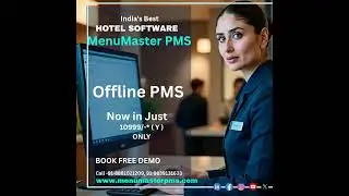 Best Offline Hotel PMS | Hotel Management Software | MenuMaster PMS #cloudpms #hotelsoftware #erp