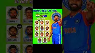 Ind Vs Aus 1st Odi Playing 11 2025#shorts #cricketshorts #cricket #odiworldcup #indvspak #indvsaus