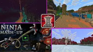 NINJA MASH UP TEXTURE PACK REVIEW - BY EVERBLOOM GAMES /MINECRAFT BEDROCK EDITION