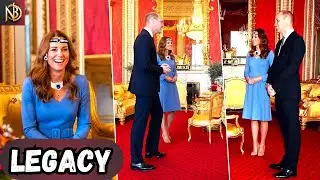 Catherine stuns in Princess Diana's &pound;15 million Saudi Sapphire Suite Collection, radiating beauty.