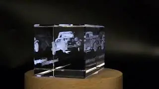 Duesenberg Model J (1928&ndash;1937) - Automotive Royalty Immortalized in 3D Engraved Crystal FSCV-84