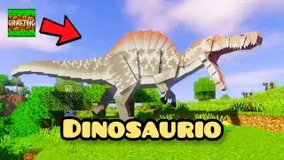 Prob&eacute; un mod de Dinosaurio en crafting and building 😱😨