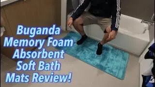 Buganda Memory Foam Absorbent Soft Bath Mats Review!