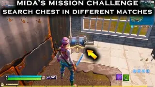 Fortnite *NEW* Search Chest in Different Matches - Mida's Mission Challenge
