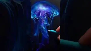 Colored Pencil Drawing: How to Draw a Beautiful Jellyfish | Transparency & Glow ✨
