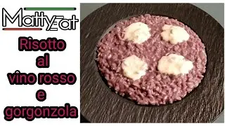 Risotto al vino rosso e gorgonzola