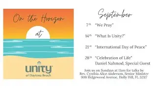 Celebration of Life with Daniel Nahmod | Unity of Daytona Beach LIVE!