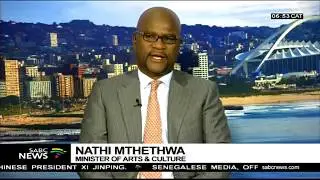 Arts and Culture Minister Mthethwa on the 2018 BRICS Film Festival