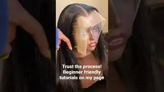 Sewing machine frontal wig by me! Glueless and fully Customized! #wigtutorial #wigmaking #luckyv