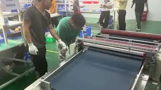 Leather Reel-to-Sheet Cutter Running Smoothly at Client&rsquo;s Site