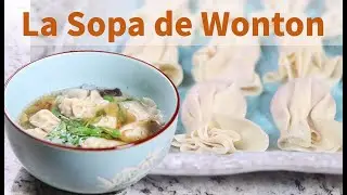 Sopa de Wonton Receta Deliciosa y Sencilla / Super Easy Delicious Wonton Soup  /超簡単美味しいワンタンスープ / 馄饨汤