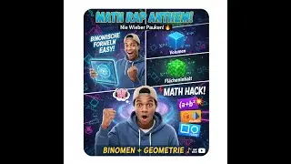 MATHE LERNEN durch HipHop: Nie wieder Formeln vergessen! Binomische Formel, Fl&auml;chen, Volumen🧠🔥#short