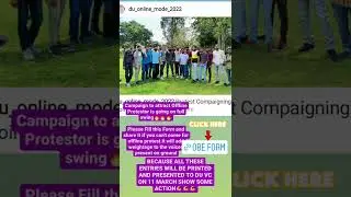 protest against du offline exam...we want obe exam please join guys.11march 12:00pm art faculty gate