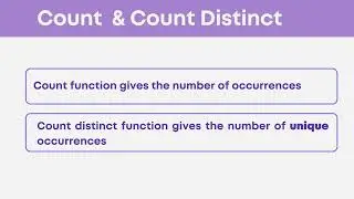 Difference between Power BI Count and Count Distinct