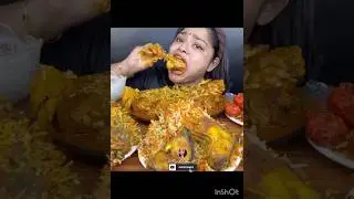 ASMR SPICY 🔥 CHICKEN BIRYANI #mukbang #asmreating #youtubeshort #asmr #asmrfood #shortsasmr #shorts