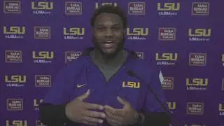 #LSU OL Ed Ingram, Spring football game interview