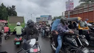 🚦 Pune Traffic Chaos | Mundhwa Bridge to Seasons Mall | Wrong Way Bikers in Action 🛵 
