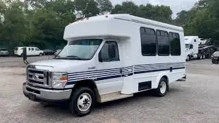 Very Clean 2016 Ford E-350 Non-CDL Wheelchair Church/School/Grooming/RV/Party Shuttle Bus for Sale
