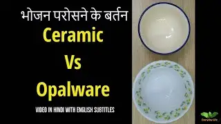 Ceramic Vs Opalware | भोजन परोसने के बर्तन | Tableware | Everyday # 291