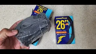 GoodYear 48mm Presta Bike Tubes - 26 x 2.1-2.4