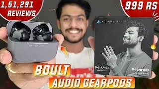 Boult Audio Airbass Gearpods Unboxing & Review in Hindi | Boult Gearpods True Wireless Earbuds!!