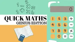 QUICK MATHS | Genius Edition | Can you solve this?