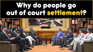 Why do people go out of court settlement?