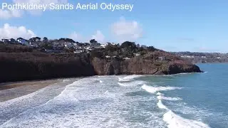 Porthkidney Sands Aerial Odyssey: Coastal Majesty from Carbis Bay to Hayle Drone Footage Spectacular