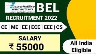 BEL New Recruitment 2022|Bharat Electronics Limited Recruitment 2022|BEL Notification 2022| BEL Jobs