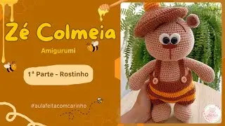 Ursinho Zé Colmeia - Parte 1 - Amigurumi - Rostinho - Passo a passo
