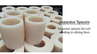 Separator spacers for coil winding in slitting lines