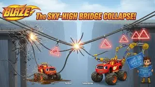 Blaze and the Monster Machines: The Sky-High Bridge Collapse!