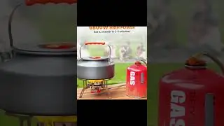 Portable Camping Stove with Propane Adapter