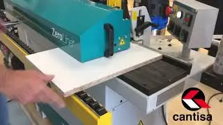 Canteado con canto Junta Cero de Cantisa y aplacadora Virutex EB150 Zero Line