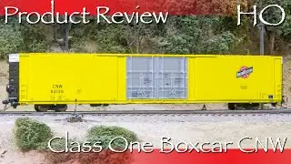 Huge Boxcar! - Unboxing and Product Review of Class One's HO Scale Thrall 86' Boxcar in CNW Yellow!