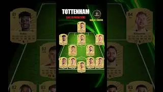 Tottenham XI FC26 Ratings 🔥 #fifa #fifa26 #fc26 #eafc26 #fc26ratings #fifa25 #eafc25 #fc25 #fut