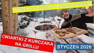 SK 76 11 stycznia - otwarcie sezonu działkowego 2026. Zimowe ognisko. Pieczenie ćwiartek kurczaka