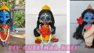 DIY CUTE MAA KALI CLAY ART @Koli'sWorld188#cute #maakali 
