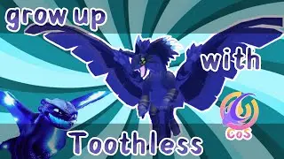 ||Growing up with Toothless in CoS!|| Fellisio/ Creatures of Sonaria/ CapCut