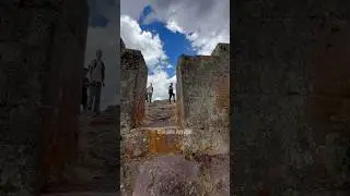 Remnants of a Mountain-top Megalithic Gate #shorts #travel #peru