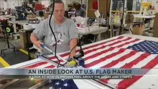 Road to the Olympics: Inside look at U.S. flag maker