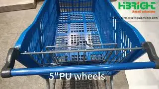 Highbright Customized Color 180L Plastic Shopping Trolley and Cart.
