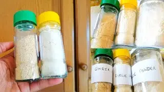 Home made garlic & ginger powder | Save more money by doing this