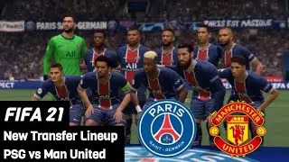 PSG vs Man United | Ramos, Donnarumma | Champions League | FIFA 21 Gameplay