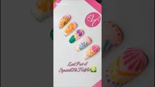 Tutorial: Last Part of Spanish Tile Nail Art #fypシ゚viral #tutorial #nailgelart #style #fashiontrends