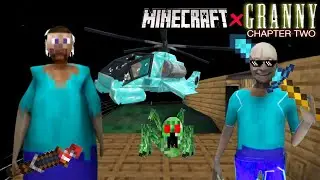 Granny chapter 2 Minecraft Mode Full Gameplay | Helicopter 🚁 Escape