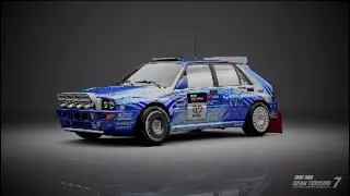 Gran Turismo 7: Livery Editor - Creating a U.D.R.S iNSport Tech, Lancia Delta HF Integrale Rally Car