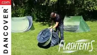 Flashtents - Pop up camping tents - demonstration